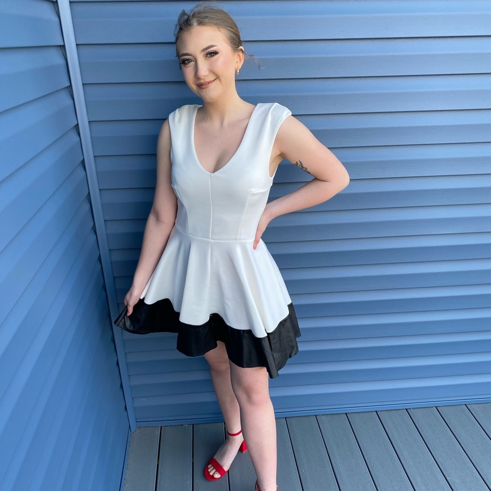 Black and white dress